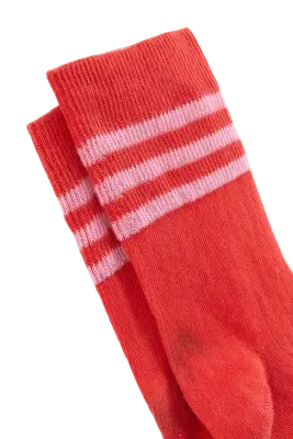 Chaussettes Haka rouge et rose — photo 4