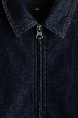 Veste workwear en denim - Bleu denim foncé — photo 5