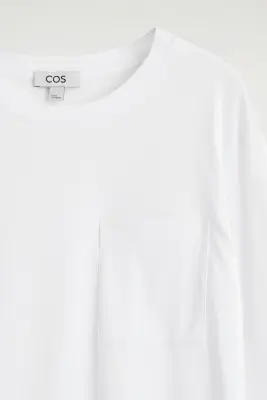 T-SHIRT À MANCHES LONGUES EN COTON - BLANC — photo 4