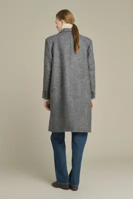 MANTEAU LEON GRIS/NOIR — photo 4