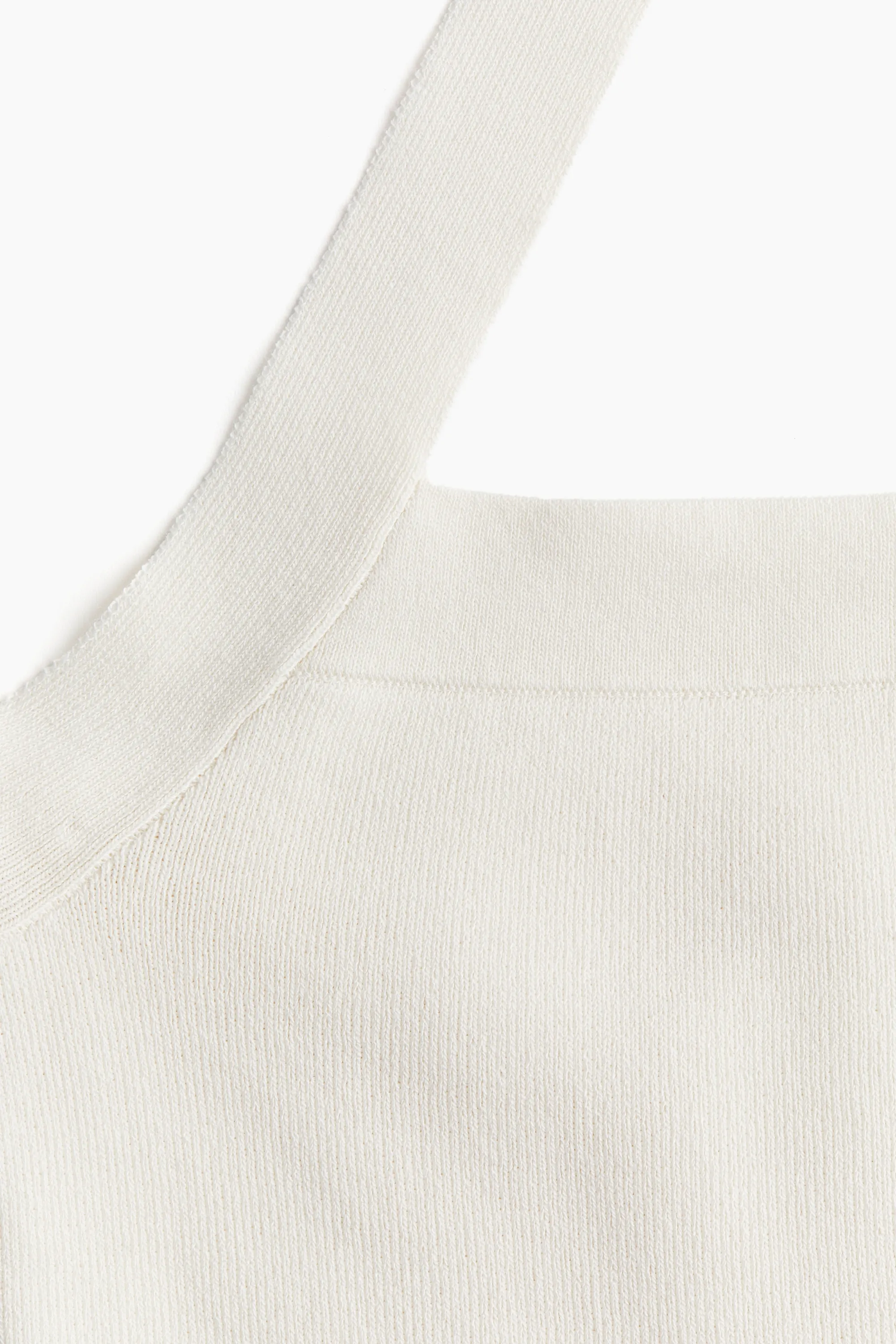 Top dos nu en maille fine - Blanc