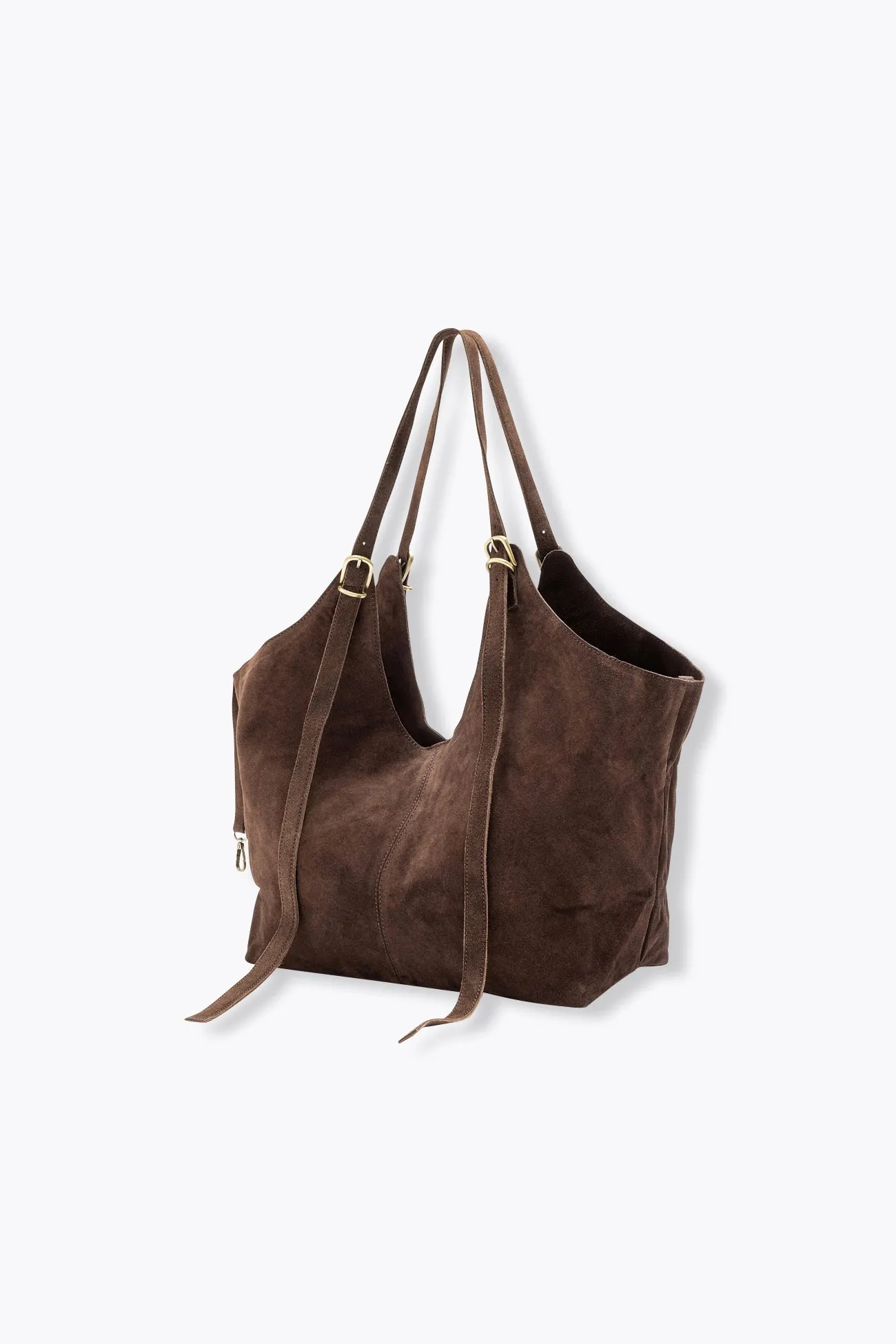 Grand sac en cuir suédé Femme