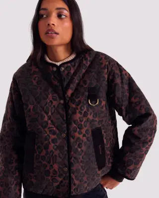Veste Lili léopard fauve Barbour x Balzac Paris — photo 2