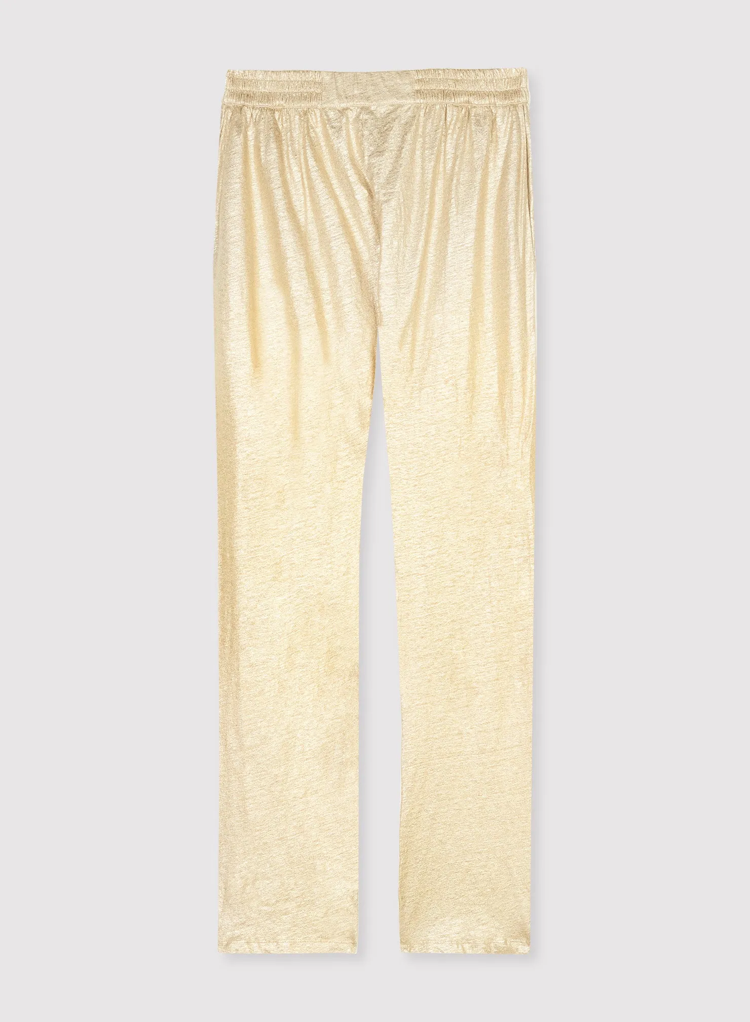 Pantalon en lin et élasthanne