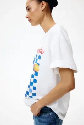 T-shirt oversize imprimé - Blanc/L'aragosta — photo 3