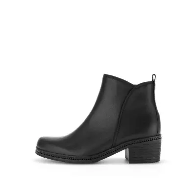 Bottines Gabor 34.660.27 Noires - Cuir Lacets Zip Grande Pointure Femme — photo 2