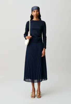 Robe t-shirt bi-matières