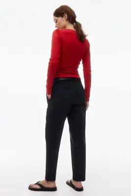 MAMA Pantalon cigarette - Noir — photo 2