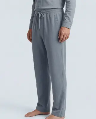 Pantalon Gris en Coton / Lin — photo 4