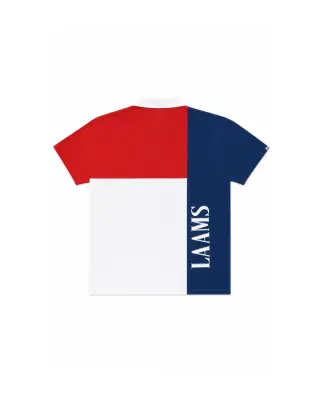 Color Block Polo Navy Red White — photo 2