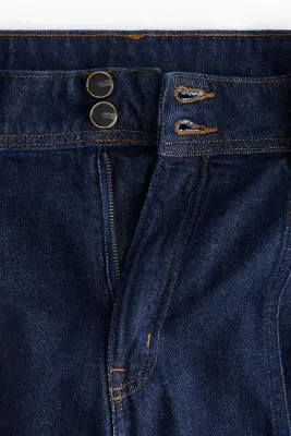 Wide High Jeans - Bleu denim foncé — photo 1