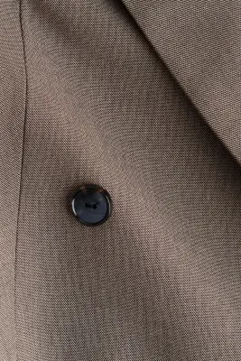 Blazer court à fermeture croisée - Taupe — photo 5