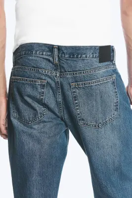 Jean bootcut standard taille basse Sky - Milano Blue - Bleu foncé — photo 4
