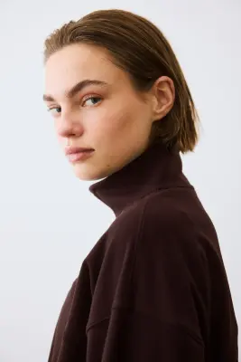 Veste de survêtement de sport SoftMove™ - Marron chaud — photo 4