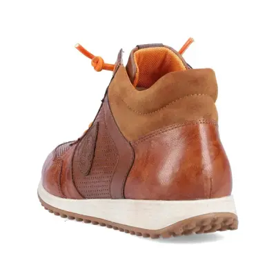 Baskets Remonte D3170-22 Marron - Cuir Lacets Élastiques Zip Grande Pointure Femme — photo 3