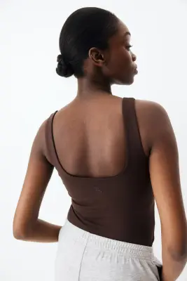 MAMA Débardeur de sport SoftMove™ - Marron foncé — photo 3