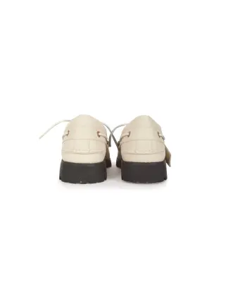 X VIBRAM Boat Shoe Light Beige — photo 5