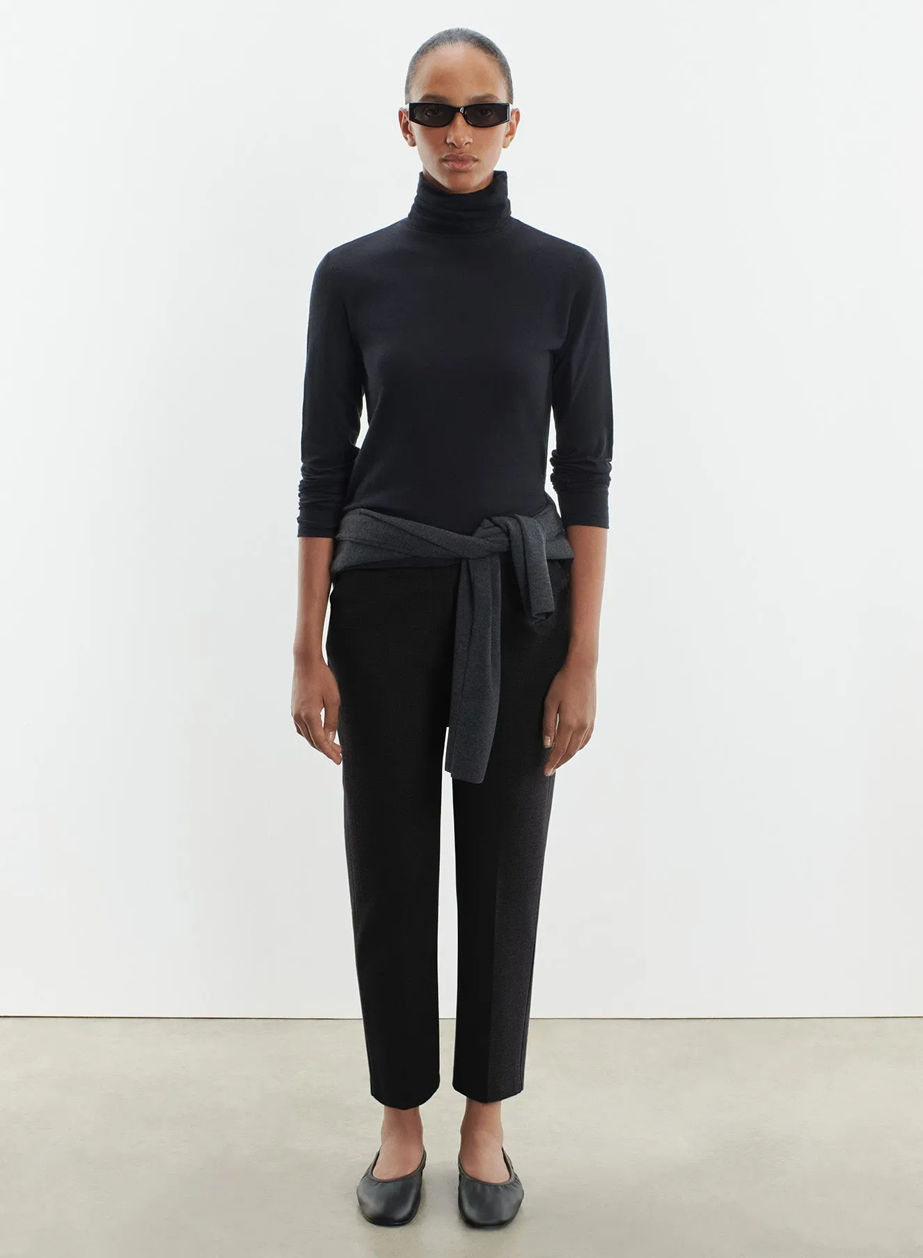 Pantalon en viscose, polyamide et élasthanne