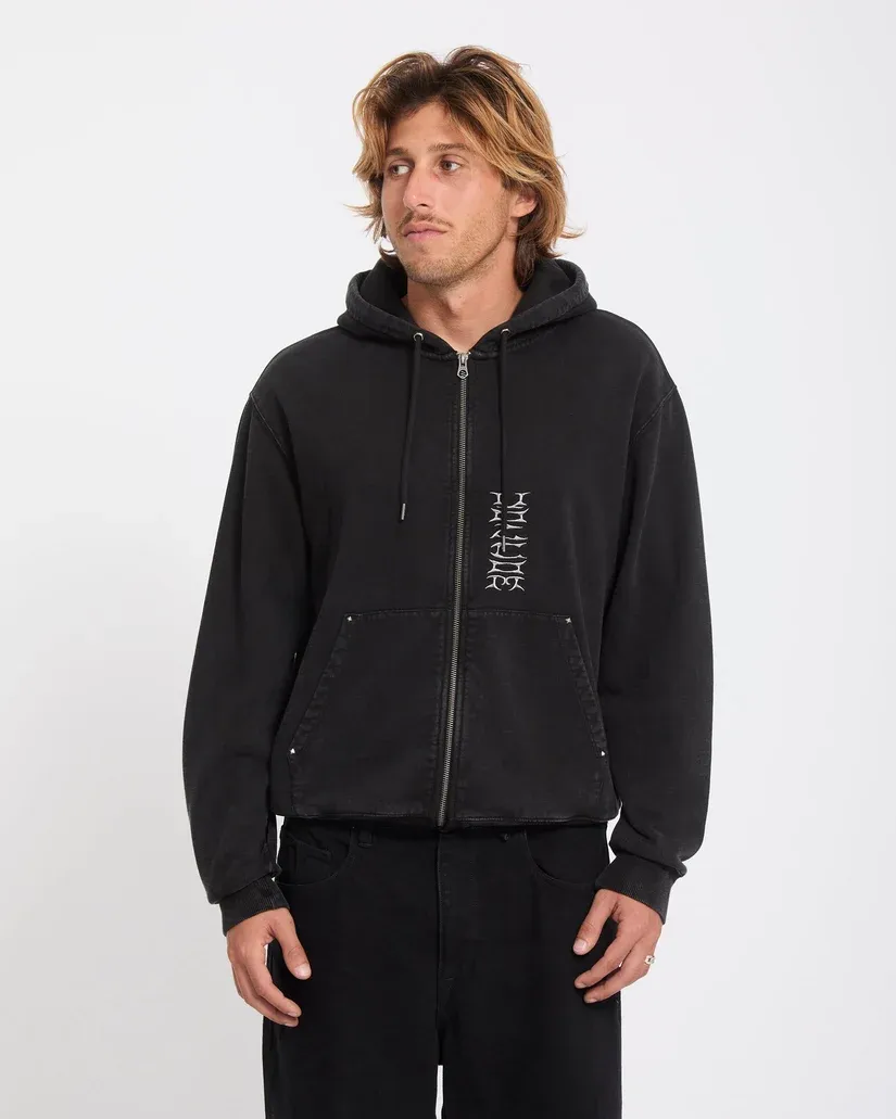 Sweatshirt Volcom studder zip – Black