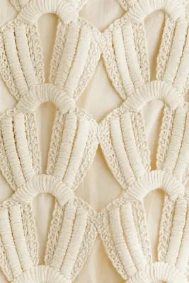 Jupe façon crochet - Crème — photo 5