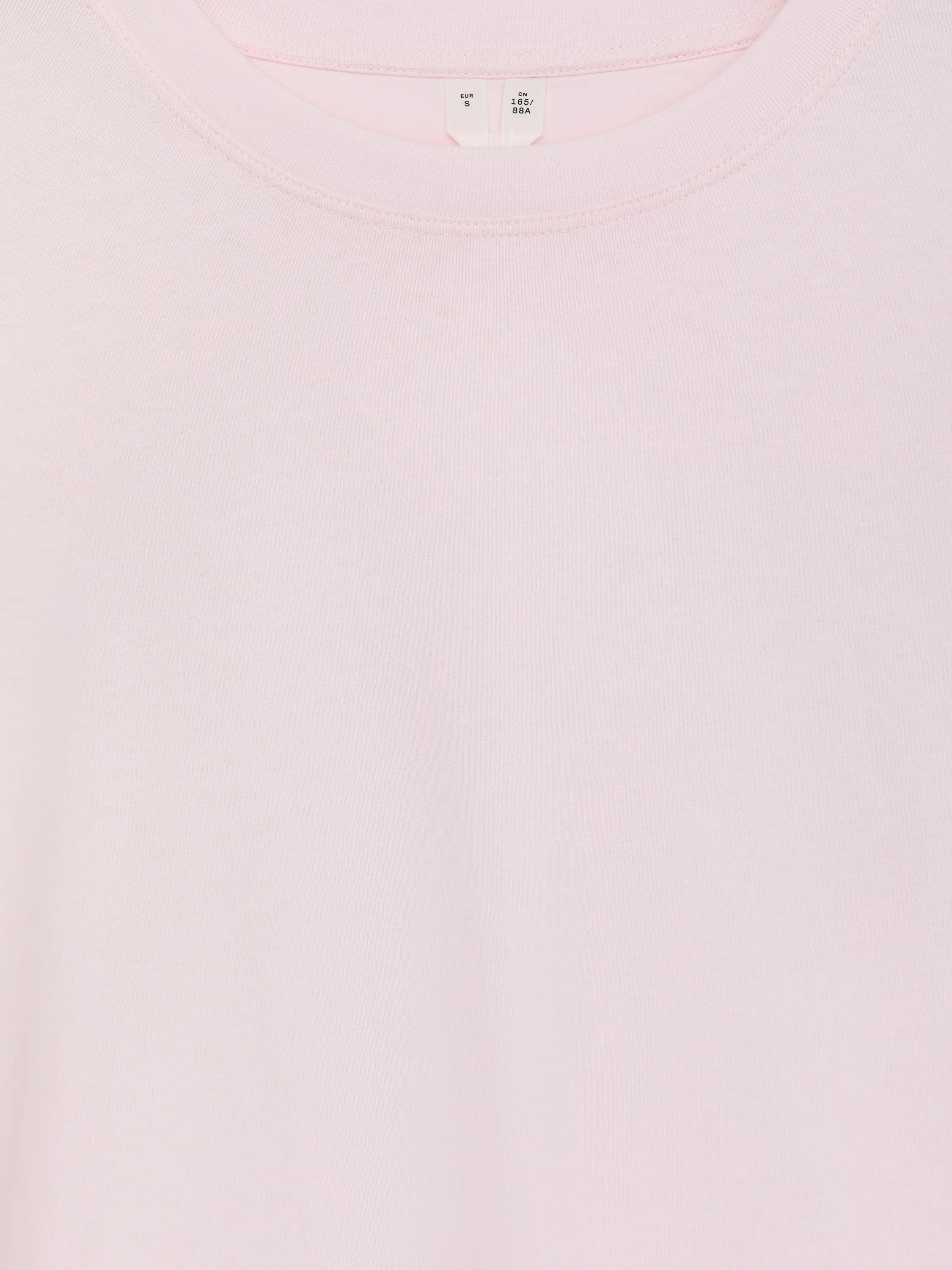 T-shirt à manches longues style chemise - Rose clair