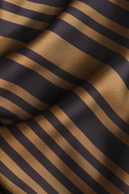 Top à encolure bénitier avec détail à nouer - Marron foncé/motif — photo 3