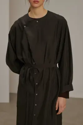 ROBE CASSANDRE CHARBON — photo 2