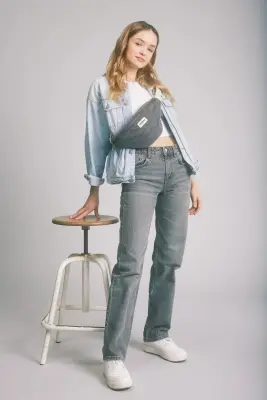 Sac banane Olivia Denim Gris – Hindbag — photo 4