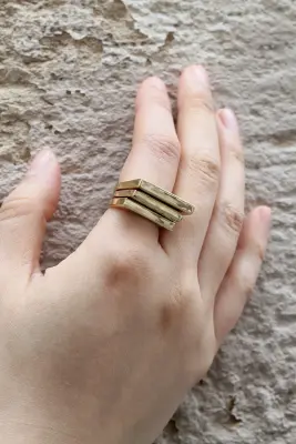 Bague Carrée bronze