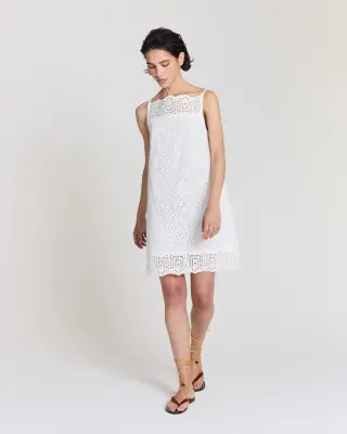 Robe Nerida blanc naturel — photo 1