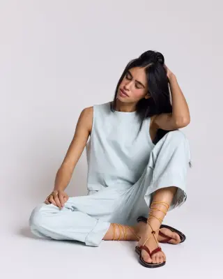 Pantalon Tristan bleu ciel — photo 5