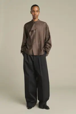 BLOUSE HAMPTON MARRON FONCÉ — photo 1