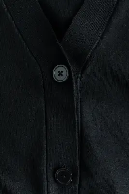Gilet en maille fine - Noir — photo 3