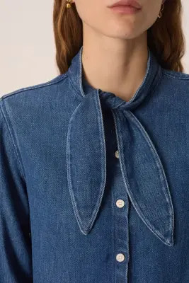 Blouse Lenora Middle Blue — photo 4