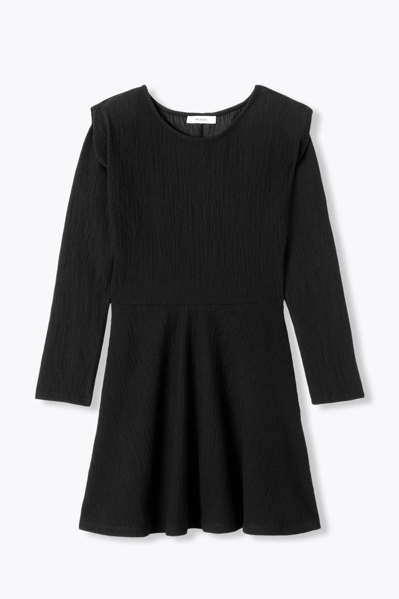 Robe courte épaulée en jersey