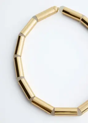 Collier en laiton poli - Doré — photo 2