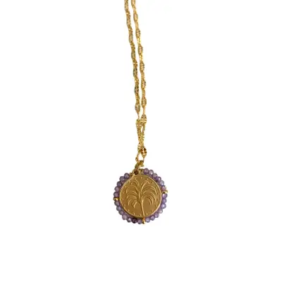 Collier Coup de Soleil lila Madrugada - Palas — photo 2