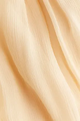 Jupe froissée en viscose - Crème — photo 3