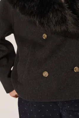 Manteau Yva Anthracite — photo 5