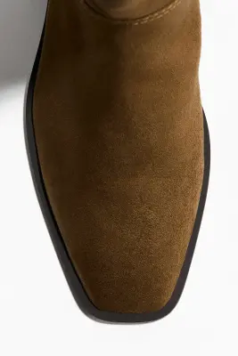 Bottes de hauteur genou - Beige foncé — photo 4