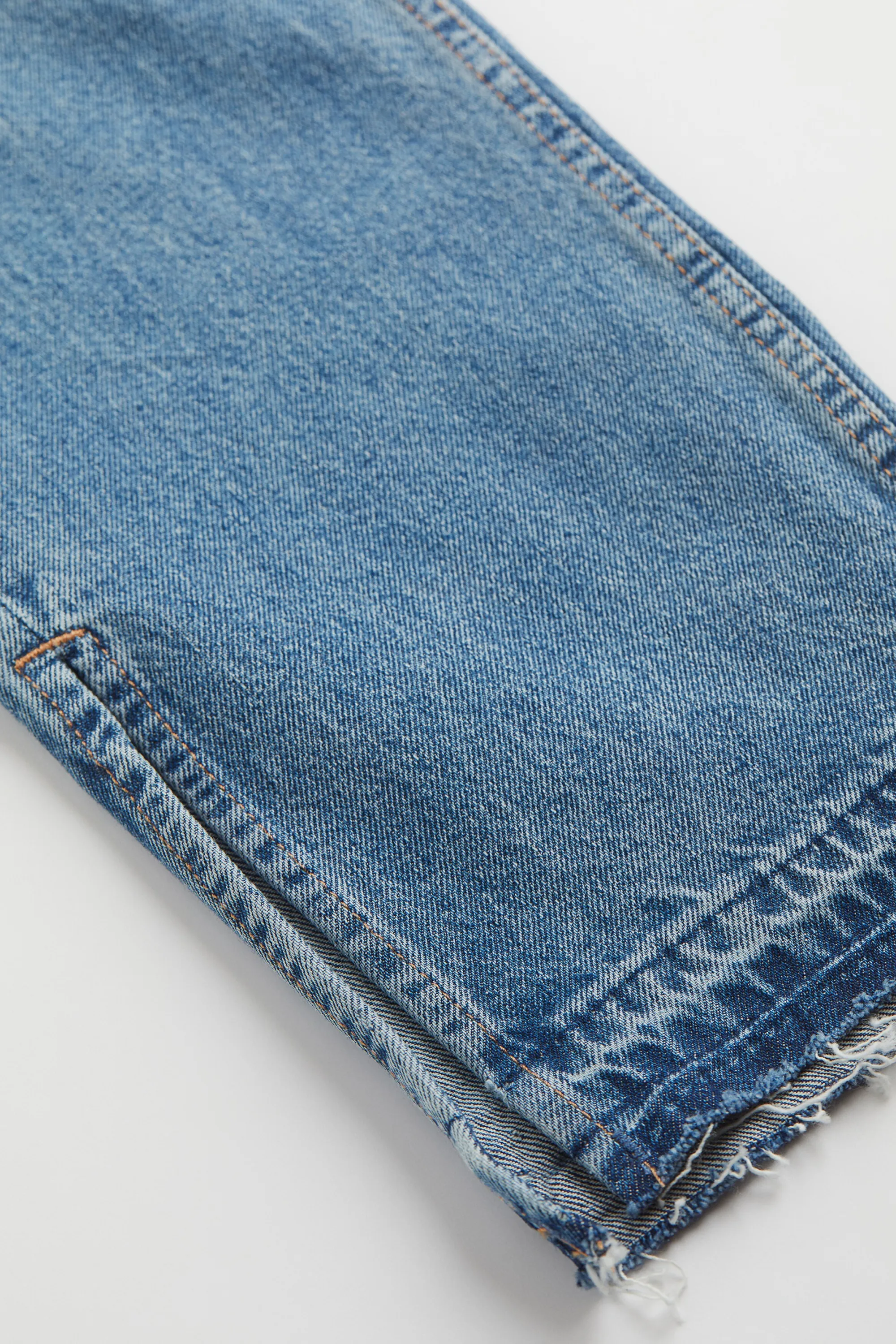 Straight High Jeans - Bleu denim clair