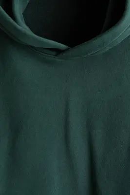 Hoodie imprimé Oversized Fit - Vert foncé — photo 2