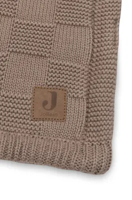 Couverture 75x100cm - Box Knit/velvet - Box Knit/milky Coffee — photo 4