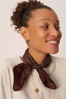Foulard Natou Cravate Choco — photo 1