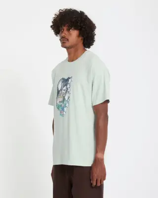 T-shirt volcom Issam Auptel T-Shirt – Pale Aqua — photo 3
