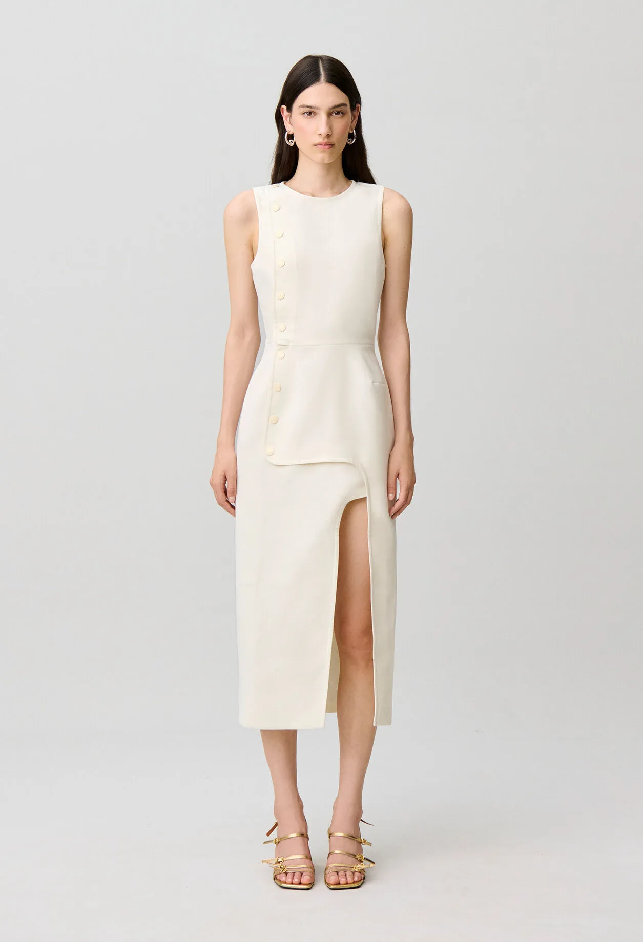 Robe longue sans manches