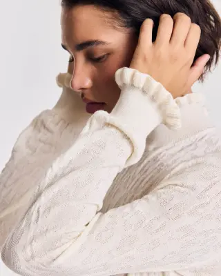 Pull Jasmine écru — photo 2
