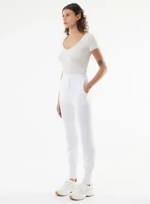 Pantalon en coton organique et élasthanne