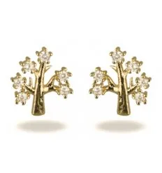 Boucle d oreille plaque or 21033