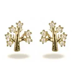 Boucle d oreille plaque or 21033